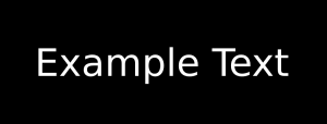 the phrase 'example text' in white on a black background